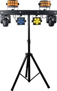 LIGHT4ME MT BAR 1 zestaw oświetleniowy multiefekt RGBW 4w1 głowica ruchoma efekt derby stroboskop par 5