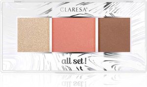 Claresa Paleta do konturowania All Set! 12g ALL WARM! (02) 1