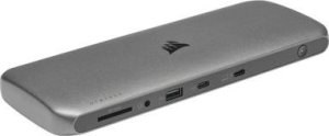 Corsair TBT200 Thunderbolt 4 Dock, docking station (silver, USB-C, Thunderbolt 4, Power Delivery, RJ-45) 1