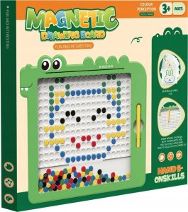 Tablica Magnetyczna Układanka Mozaika Magnesy Dino Edukacyjna Sensoryczna 5