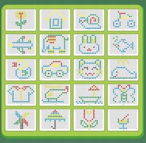 Tablica Magnetyczna Układanka Mozaika Magnesy Dino Edukacyjna Sensoryczna 9