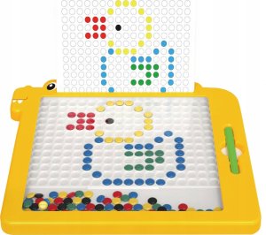 Tablica Magnetyczna Układanka Mozaika Magnesy Dino Edukacyjna Sensoryczna 10