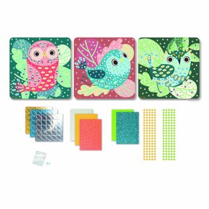 SYCOMORE creative set, mosaics sticker art, birds, CRE7057 2