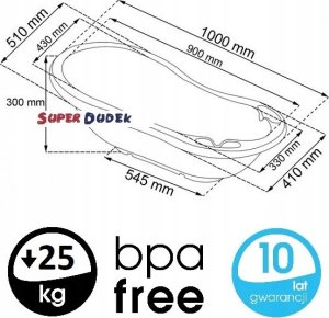 OK baby bath, blue, 84 cm, 10334-680 2