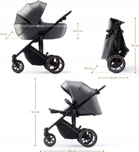 KINDERKRAFT stroller 3in1 PRIME 2 3IN1 MINK PRO SHADOW GREY, KSPRIM02GRY300I 3