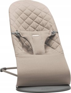 BABYBJORN bouncer BLISS Woven Classic Quilt, sand grey, 006217 1