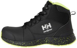Shoes HELLY HANSEN Barcode MXR Mid S3S, black/yellow 44 1