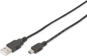 Kabel USB Digitus USB-A - 1 m Czarny (DB-300130-010-S) 1