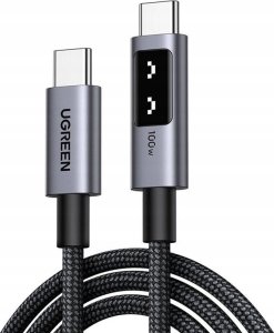 Kabel UGREEN Uno L509 USB-C / USB-C 100W 1m (czarny) 1