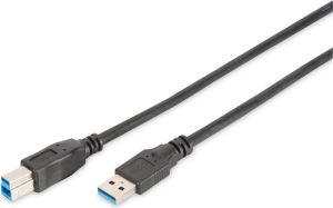 Kabel USB Digitus USB-A - USB-A 1.8 m Czarny (DB-300115-018-S) 1