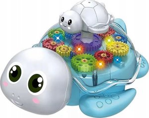 Żółw Świecący Z Dźwiękiem Jeżdzący Interaktywny Kolorowy Żółwik Dla Dzieci 6