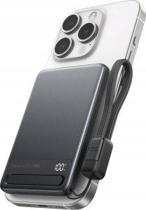 INIU Powerbank MagPro Slim - magnetyczny powerbank bezprzewodowy 10000mAh czarny - Gwarancja bezpieczeństwa. Proste raty. Bezpłatna wysyłka od 170 zł. 3