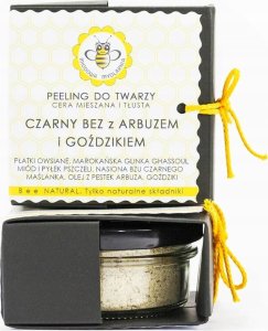 Miodowa Mydlarnia Peeling do twarzy Czarny bez z arbuzem i goździkiem 25g 1