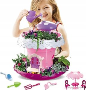Magiczny Domek Doniczka Do Uprawy Roślin Kwiatów Dla Dzieci + Meble Nasiona 3