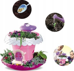 Magiczny Domek Doniczka Do Uprawy Roślin Kwiatów Dla Dzieci + Meble Nasiona 4