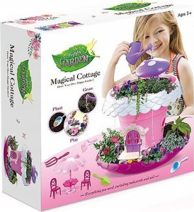 Magiczny Domek Doniczka Do Uprawy Roślin Kwiatów Dla Dzieci + Meble Nasiona 5