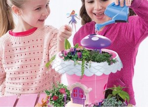 Magiczny Domek Doniczka Do Uprawy Roślin Kwiatów Dla Dzieci + Meble Nasiona 6