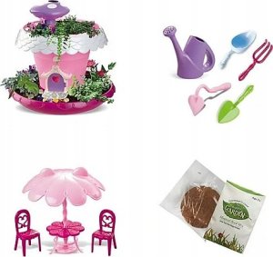 Magiczny Domek Doniczka Do Uprawy Roślin Kwiatów Dla Dzieci + Meble Nasiona 8