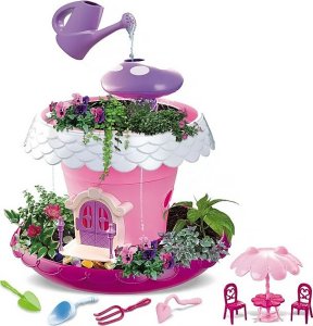 Magiczny Domek Doniczka Do Uprawy Roślin Kwiatów Dla Dzieci + Meble Nasiona 9