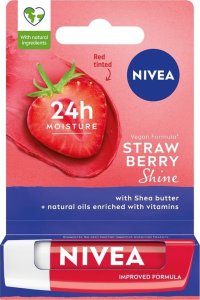 Nivea Lip Care Pielęgnująca pomadka do ust - Strawberry Shine 4g 1