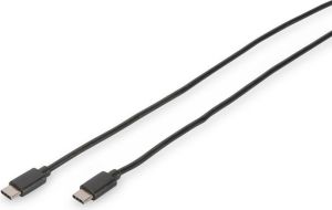 Kabel USB Digitus USB-C - USB-C 1 m Czarny (DB-300138-010-S) 1