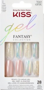 Kiss Gel Fantasy Sztuczne Paznokcie - Party`s Over (rozmiar L) 28szt. 1