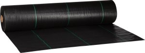MOCNA AGROWŁÓKNINA MATA ANTYCHWASTOWA 1,1x50m 90g/m CZARNA AGROTKANINA 2