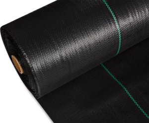 MOCNA AGROWŁÓKNINA MATA ANTYCHWASTOWA 1,1x50m 90g/m CZARNA AGROTKANINA 5