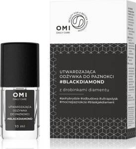 Allvernum OMI Daily Care odżywka do paznokci utwardzająca #blackdiamond z drobinkami diamentu 10ml 1