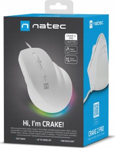 Mysz Natec Crake 2 Pro biała (NMY-2273) 7