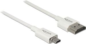 Kabel Delock HDMI Micro - HDMI 0.2m biały (85147) 1