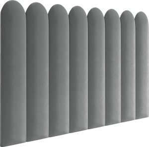 Panel tapicerowany płotek zaokrąglony 60x15 Magic Velvet 2241 (Szary) 60x15 3