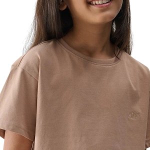 Koszulka dla dziewczynki 4F F2326 beżowa 4FJWSS25TTSHF2326 83S 158cm 3