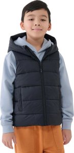 Kamizelka dla chłopca 4F M169 czarna 4FJWSS25TVJAM169 20S 140cm 1