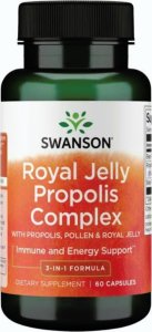 Swanson Royal jelly propolis complex suplement diety wspierający odporność 60 kapsułek 1