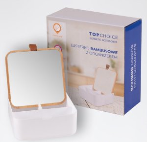 Top Choice Lusterko kosmetyczne-bamboo organizer 1