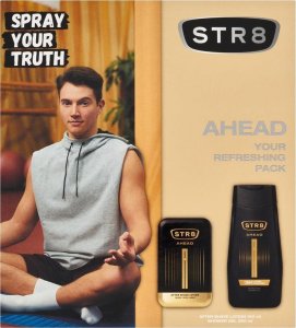 STR8 Zestaw prezentowy dla mężczyzn ahead (woda po goleniu 100 ml + żel pod prysznic 250 ml) 1