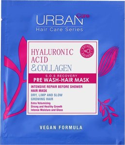 Urban Care Hyaluronic Acid & Collagen maska przed myciem do włosów matowych,pozbawionych życia,wiotkich i zniszczonych 50ml 1