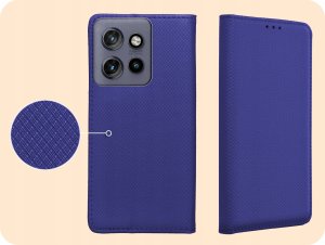 ETUI Z KLAPKĄ DO MOTOROLA EDGE 50 NEO / THINKPHONE 25 GRANATOWE MAGNETYCZNE 4