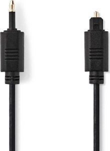 Nedis CAGP25100BK20, TOSLINK, 3.5mm, Fiber optic, 2 m, Black 1