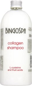 BingoSpa Szampon kolagenowy z L-cysteiną i kwasami owocowymi 500ml 1