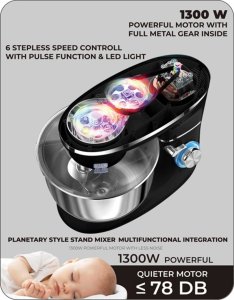 MIKSER ROBOT PLANETARNY BERLINGER HAUS BH-9512 MATTE BLACK 3