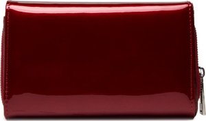 Semi Line Portfel damski skórzany Bordowy P8229-2 2