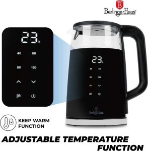 CZAJNIK ELEKTRYCZNY 1,7L BERLINGER HAUS BH-9476 MATTE BLACK 2