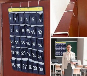 Organizer na Smartfony Telefony - Kieszonki Przechowywania do Szkoły Biura 3