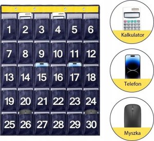 Organizer na Smartfony Telefony - Kieszonki Przechowywania do Szkoły Biura 5