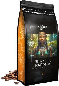 Kawa ziarnista 1kg BRAZILIA PARANA BLEND Świeżo Palona do ekspresu + GRATIS 1