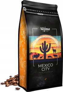 Kawa ziarnista 1kg MEXICO CITY 100% ARABICA Świeżo Palona do ekspresu + GRATIS 2