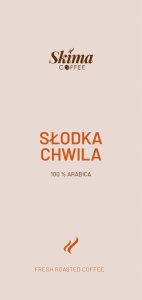 Kawa ziarnista 1kg SŁODKA CHWILA 100% ARABICA Świeżo Palona do ekspresu + GRATIS 2