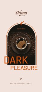 Kawa ziarnista 1kg DARK PLEASURE 100% ARABICA do ekspresu + GRATIS 3